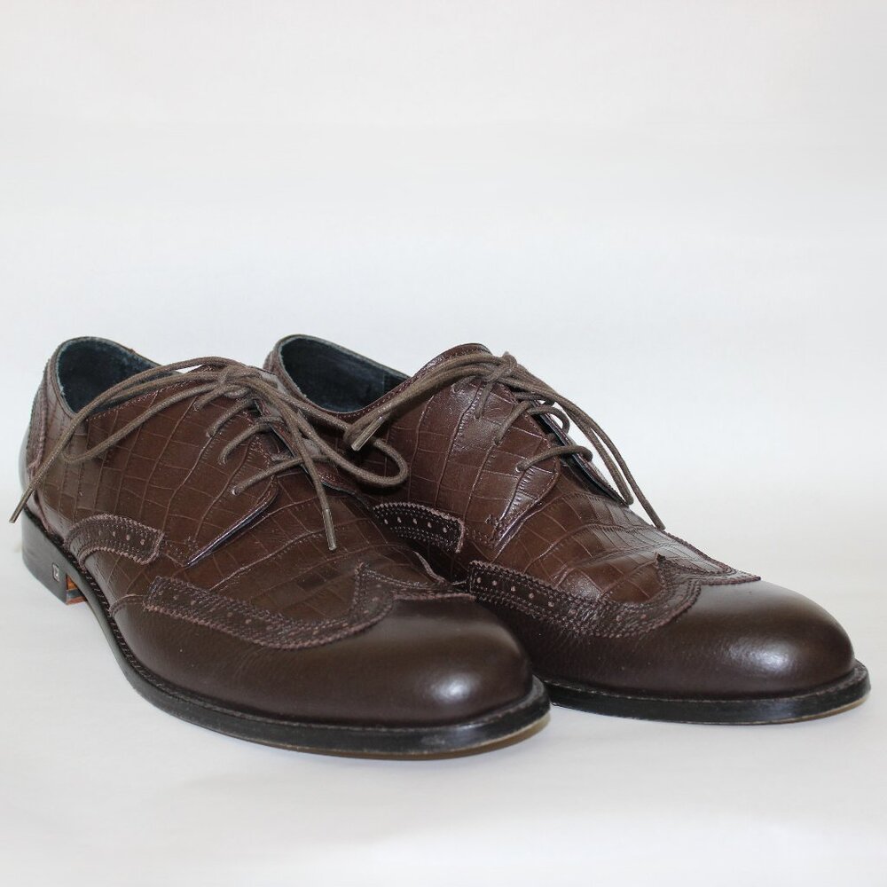 BUGATCHI Mens Leather Shoes, Size 10